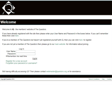 Tablet Screenshot of members.questors.org.uk